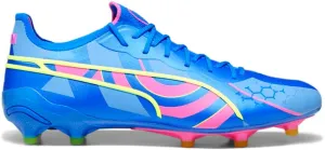 PUMA Mens King Ultimate Energy Firm Ground/Ag Soccer Cleats Cleated, Firm Ground - Blue - Size 8 M