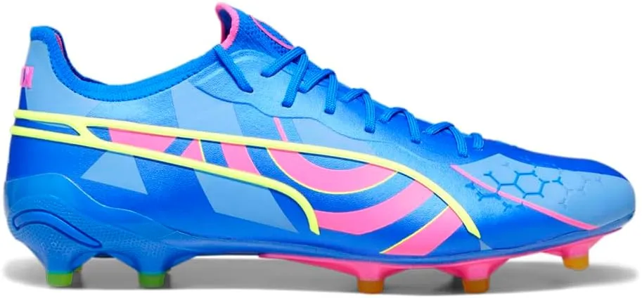 PUMA Mens King Ultimate Energy Firm Ground/Ag Soccer Cleats Cleated, Firm Ground - Blue - Size 8 M