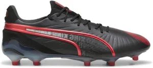 PUMA Mens King Ultimate Launch Edition Firm GroundArtificial Ground Soccer Cleats Cleated, Firm Ground, Turf - Black - Size 11.5 M