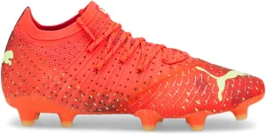 PUMA Womens Future 1.4 Firm GroundArtificial Ground Soccer Cleats Cleated, Firm Ground, Turf - Orange - Size 5.5 M