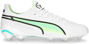 PUMA Womens King Ultimate Firm Ground/Ag Soccer Cleats Cleated, Firm Ground, Turf - White - Size 10 M