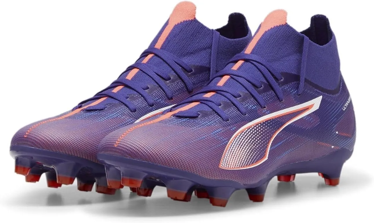 PUMA Women's Ultra 5 Match  Fg/Ag WN's Football Boots, Lapis Lazuli PUMA White Sunset Glow, 9 Women