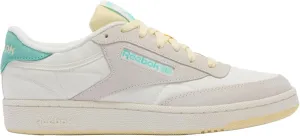 Reebok(リーボック) Women's Sneaker, Chalk/Yellow, 8.5