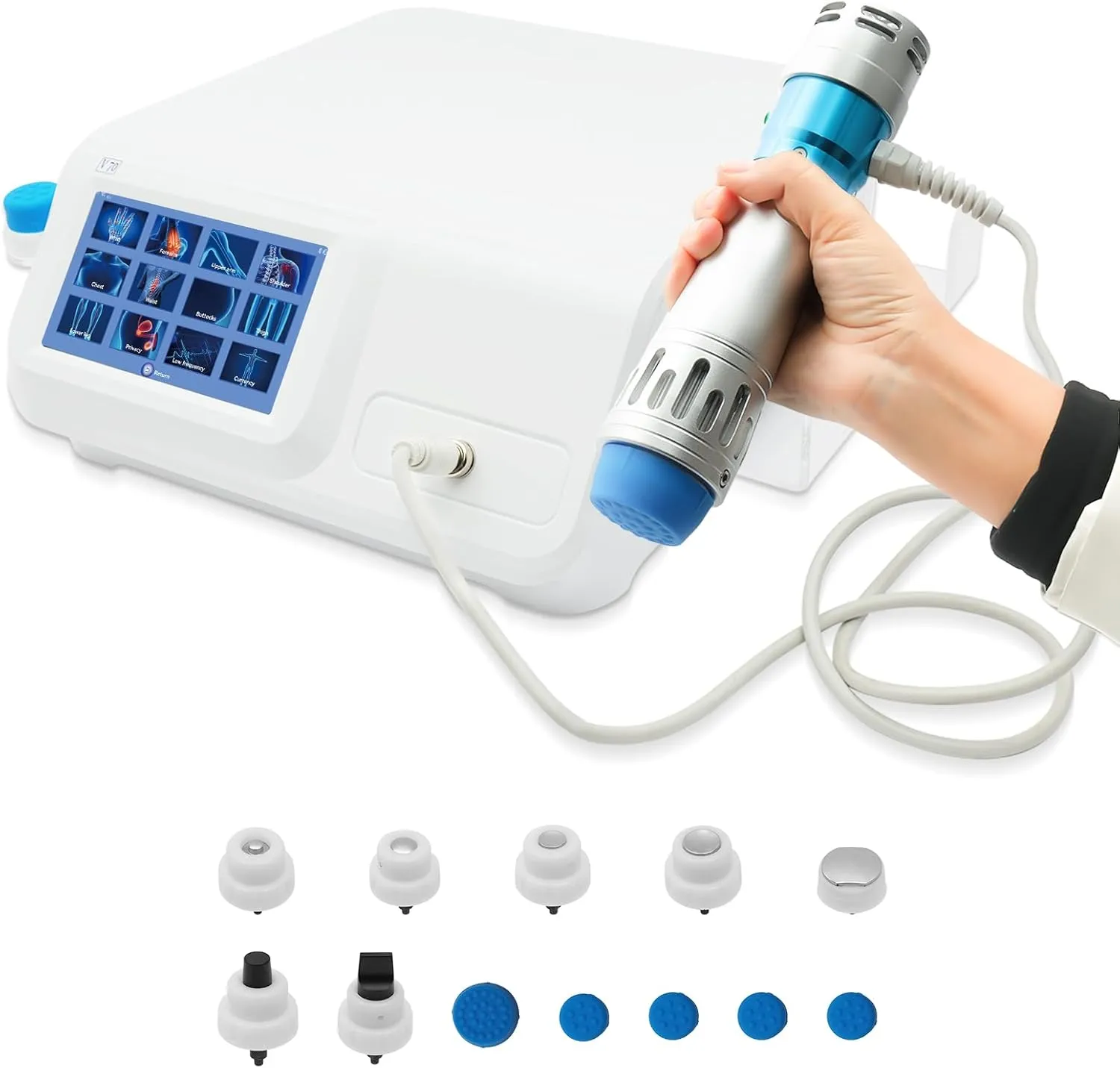 Shockwave Therapy Machine Shock Wave Therapy Deep Muscle Massager for Pain Relief Effective Relief for Back Waist Leg and Golfer’s Elbow Discomfort