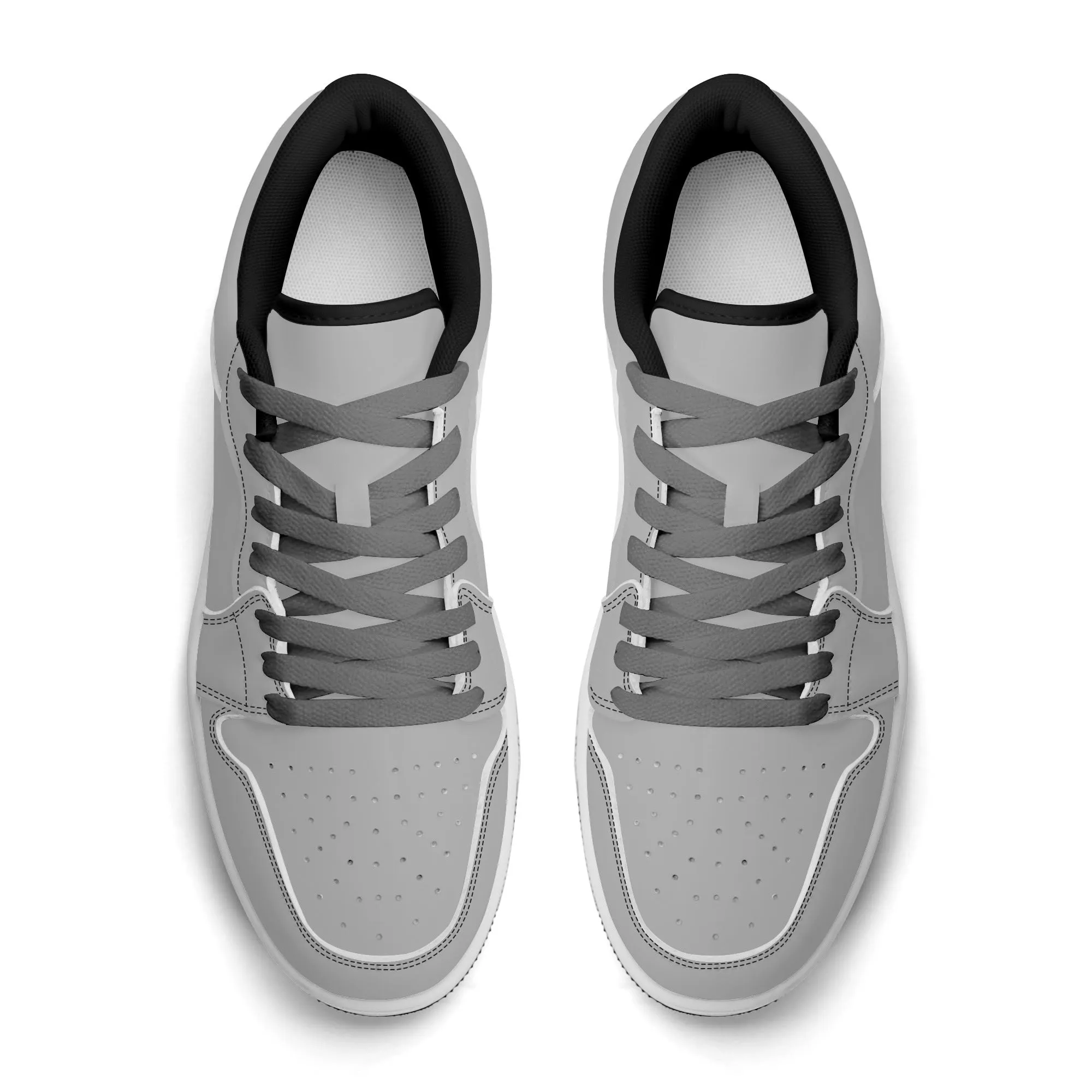 Silberne Low Top Leder Sneaker für Damen