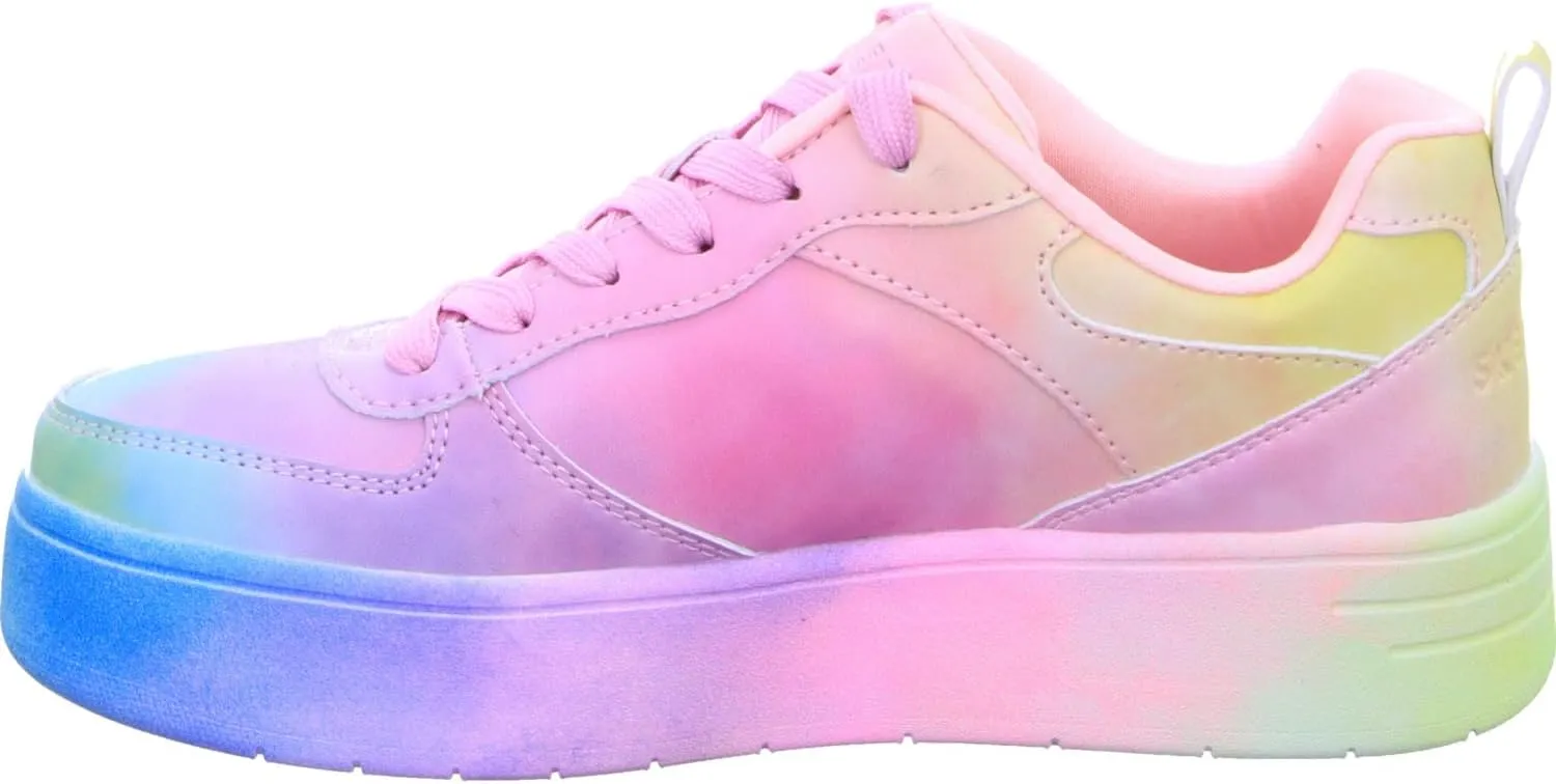Skechers Girl's Court High-Electric Remix Sneaker