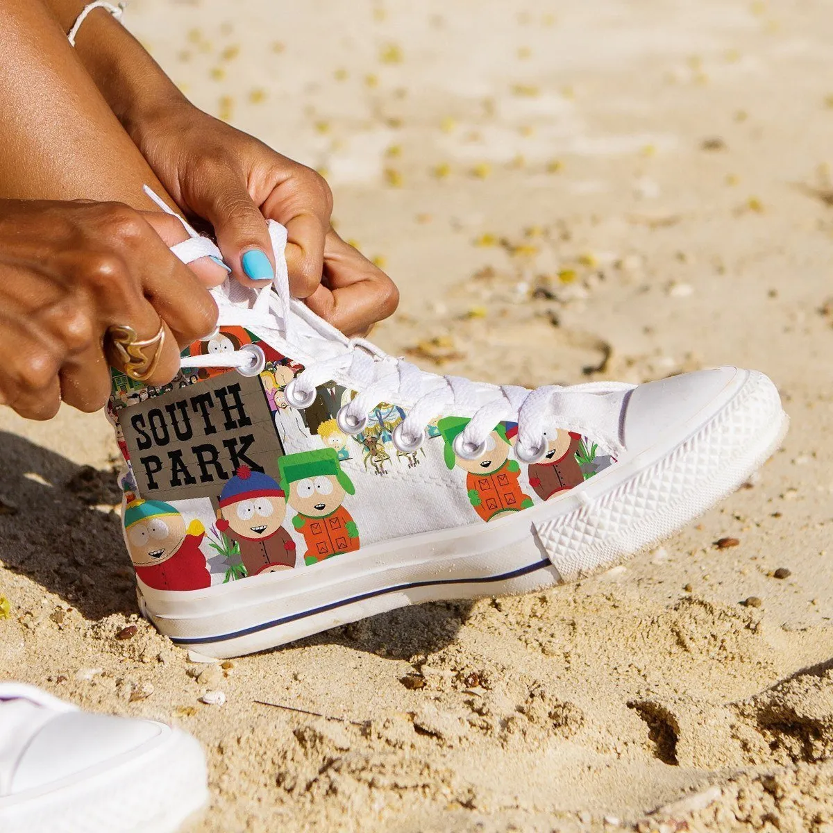 south park ladies high top sneakers