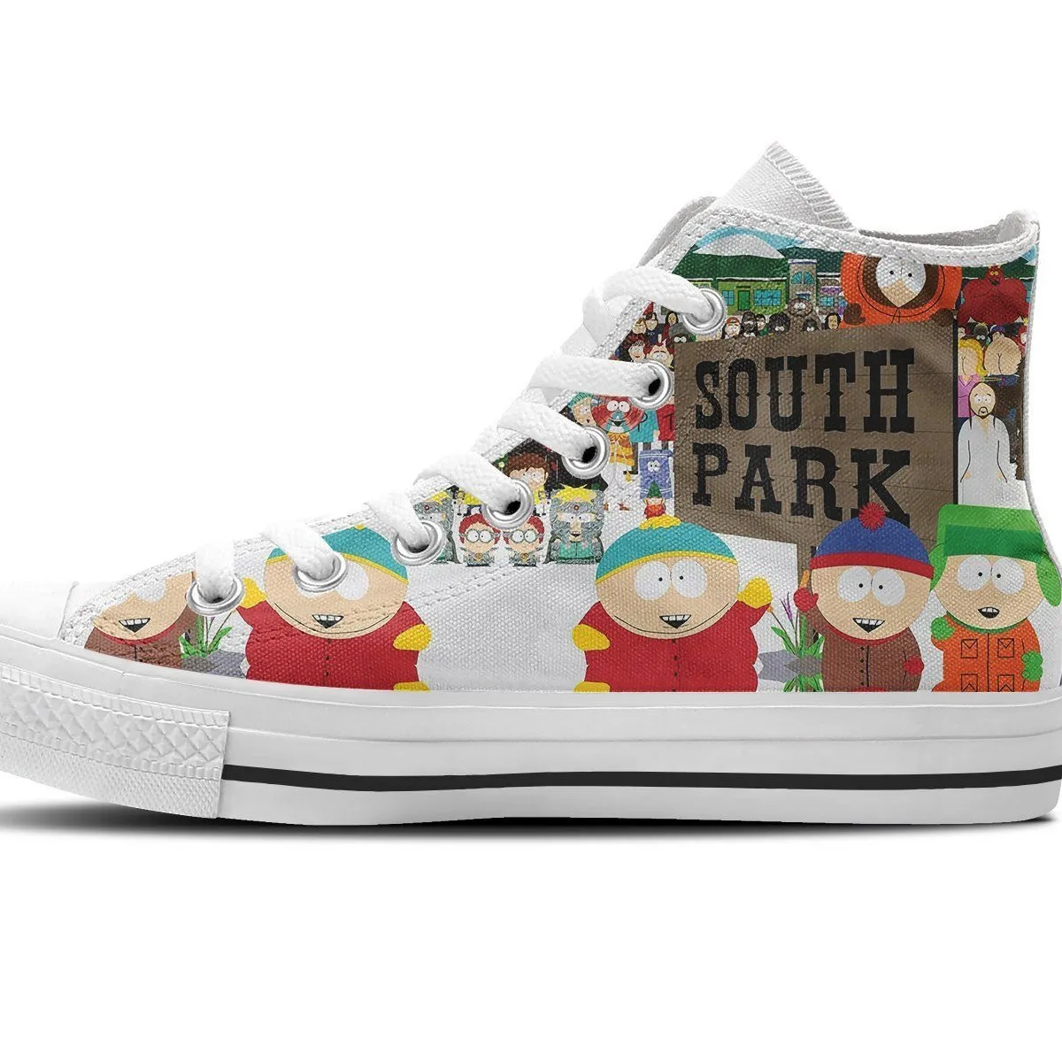 south park ladies high top sneakers