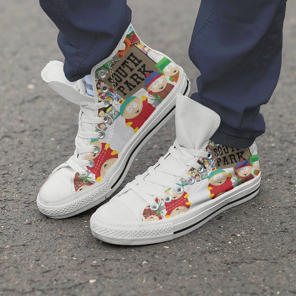 south park ladies high top sneakers