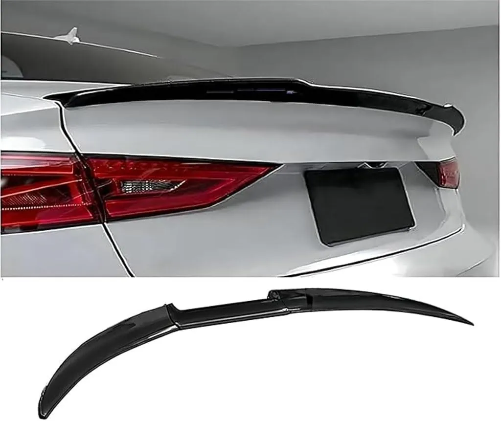 Spoilers Cars for Daewoo Nexia (KLETN, Facelift 2008) 2008 2009 2010 2011 2012 2013, Car Rear Roof Spoiler Trunk Boot Lip Wing Spoiler Splitter Exterior Car Accessories, Gloss Black