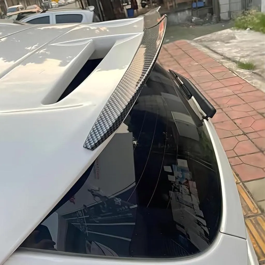 Spoilers Cars for Daewoo Nexia (KLETN, Facelift 2008) 2008 2009 2010 2011 2012 2013, Car Rear Roof Spoiler Trunk Boot Lip Wing Spoiler Splitter Exterior Car Accessories, Gloss Black
