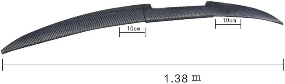 Spoilers Cars for Daewoo Nexia (KLETN, Facelift 2008) 2008 2009 2010 2011 2012 2013, Car Rear Roof Spoiler Trunk Boot Lip Wing Spoiler Splitter Exterior Car Accessories, Gloss Black