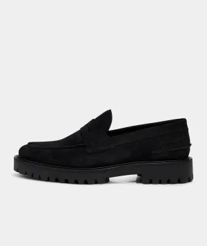 Suede Luxurious - Aaron Black Last chance Loafer Penny