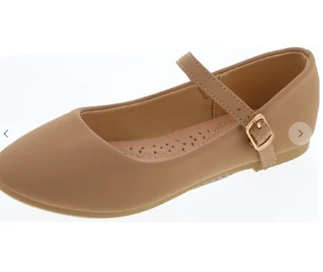 Tan Nubuk Ballet Flat