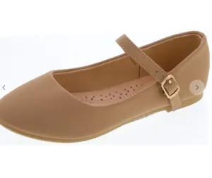 Tan Nubuk Ballet Flat