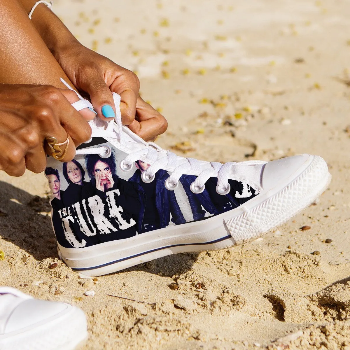 the cure ladies high top sneakers
