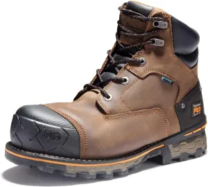 Timberland PRO Men's Boondock 6 Inch Composite Safety Toe Waterproof Industrial Work Boot, Brown, 8.5