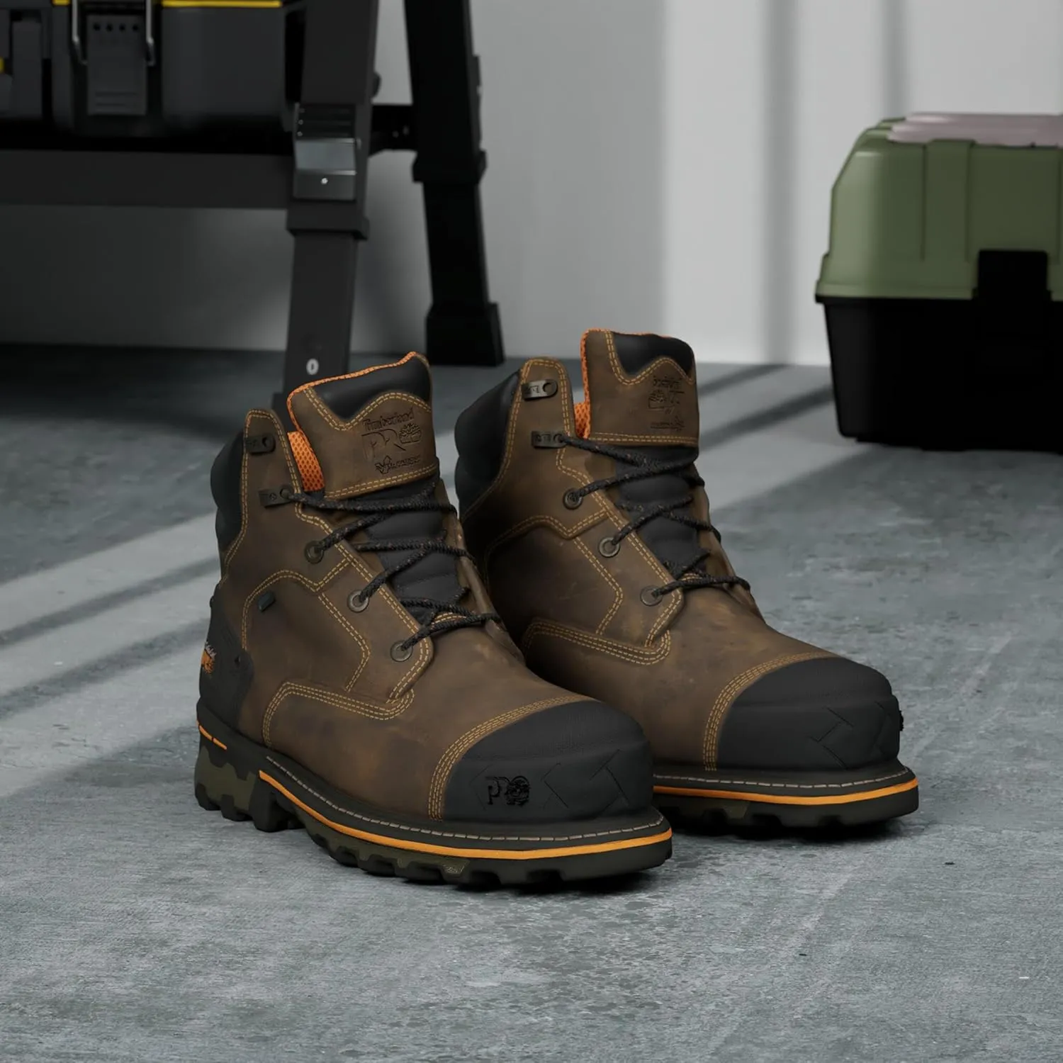 Timberland PRO Men's Boondock 6 Inch Composite Safety Toe Waterproof Industrial Work Boot