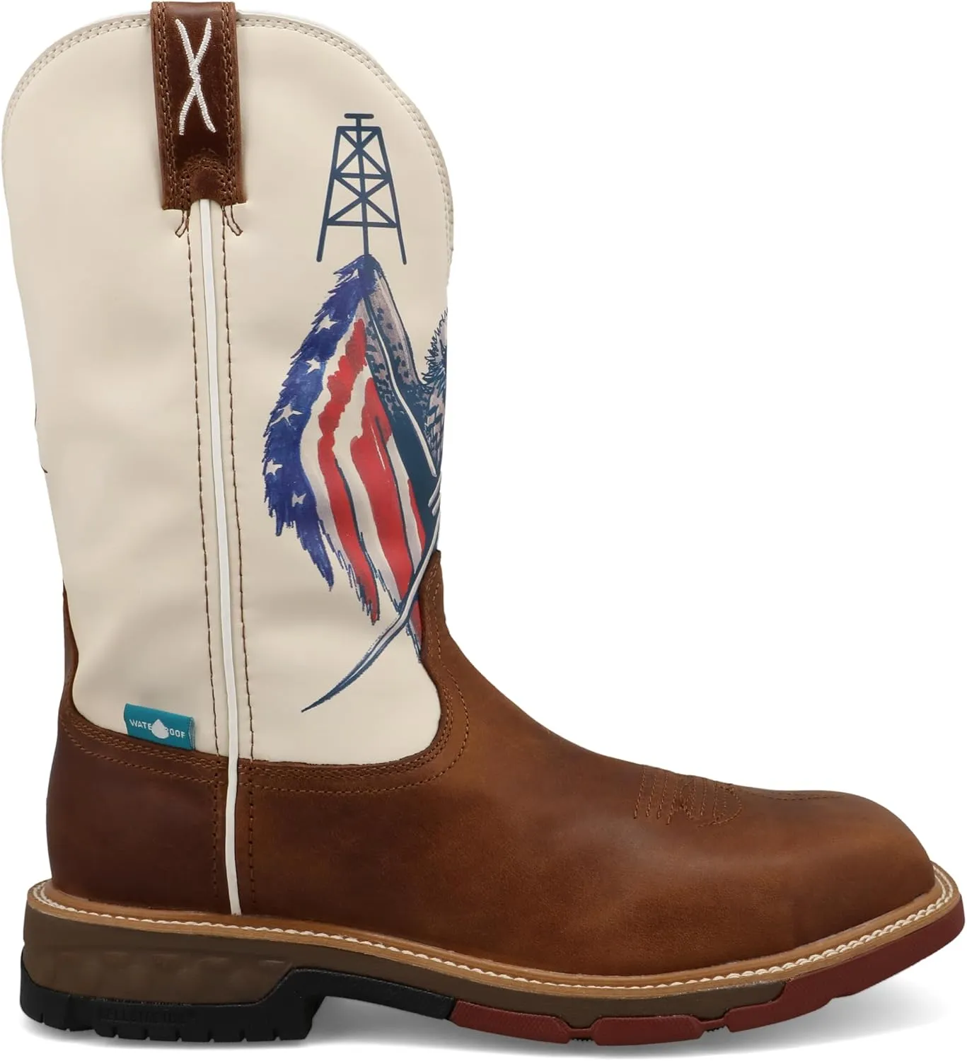 Twisted X Men's 12" Western Work Boot Nano Toe - Mxbnw05