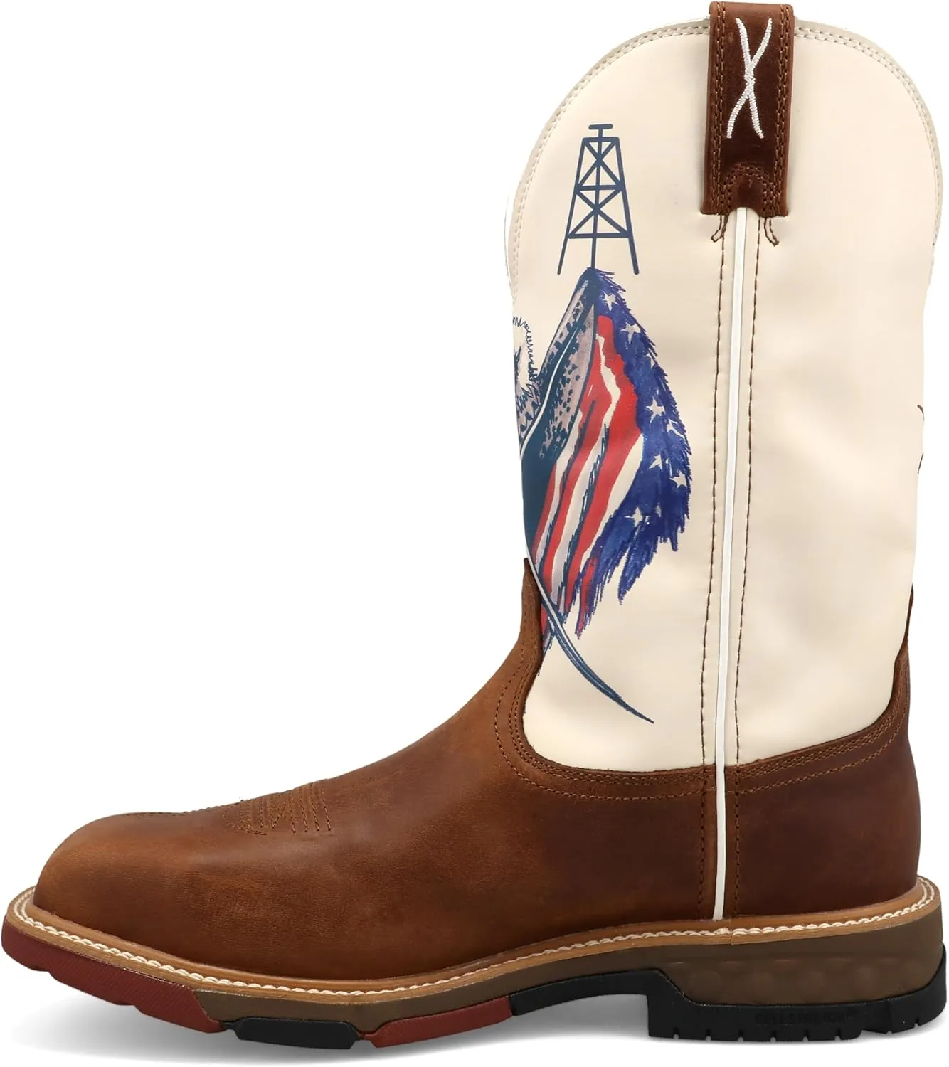 Twisted X Men's 12" Western Work Boot Nano Toe - Mxbnw05