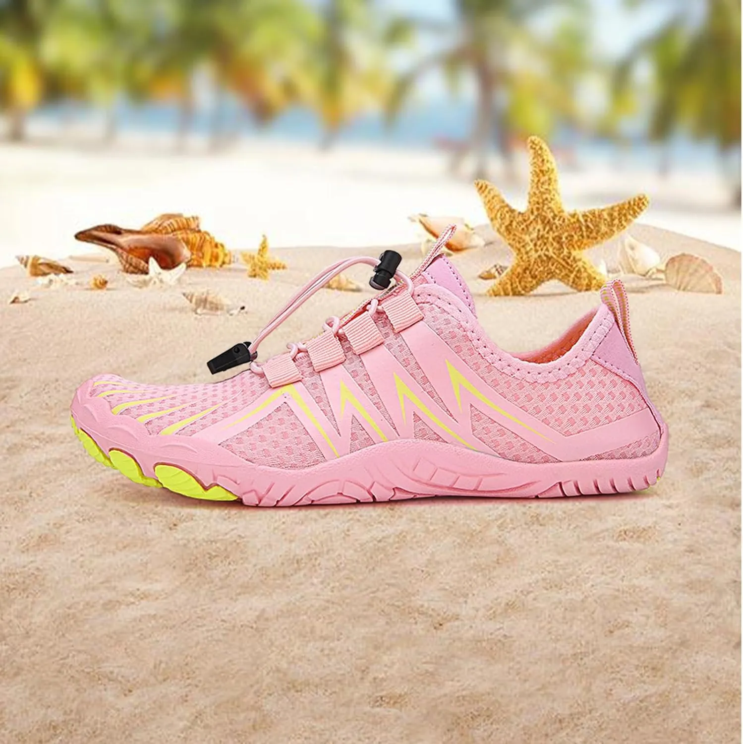 Unisex Grounded Footwear Summer Breathable Quicky Dry Slip On Wide Toe Box Sneakers Lightweight Athletic Color Block Beach Water Shoes Comfortable Outdoor Hiking Sneakers