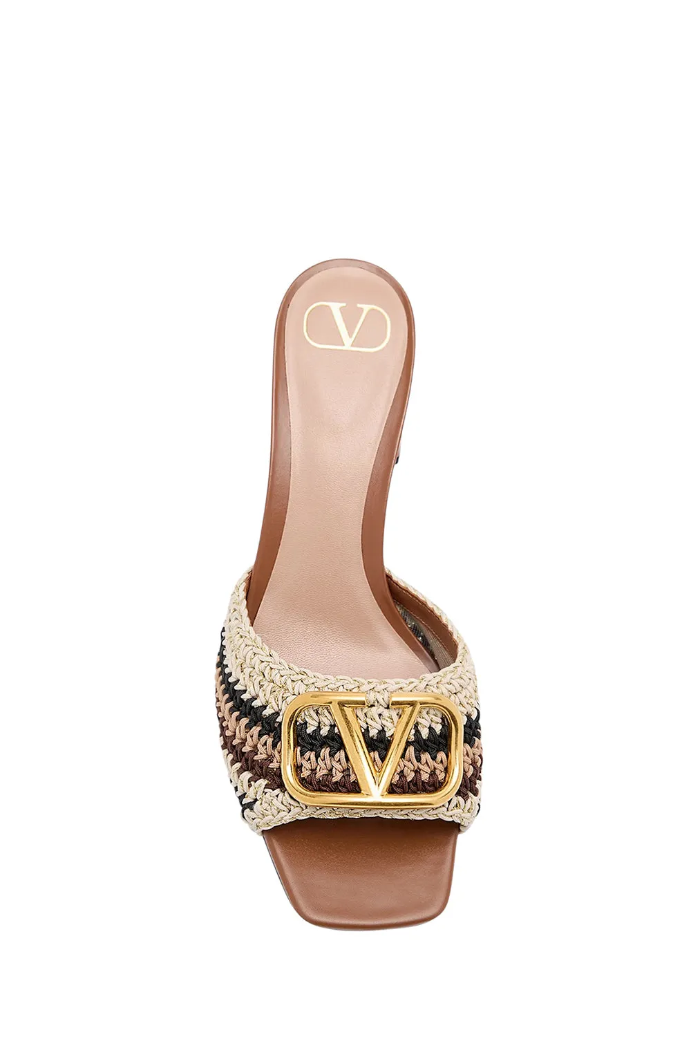VLogo Crochet Slide Sandals