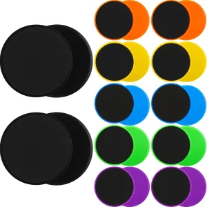 Wettarn 24 Pcs Core Sliders for Working Out Abdominal Exercise Gliding Discs Dual Sided Workout Disc Fitness Sliders Exercise Gear for Gym Floors Training Abdominal Core Strength