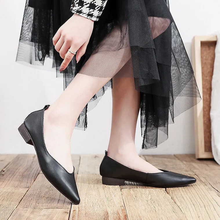 WOMEN POINTED FLAT 4366