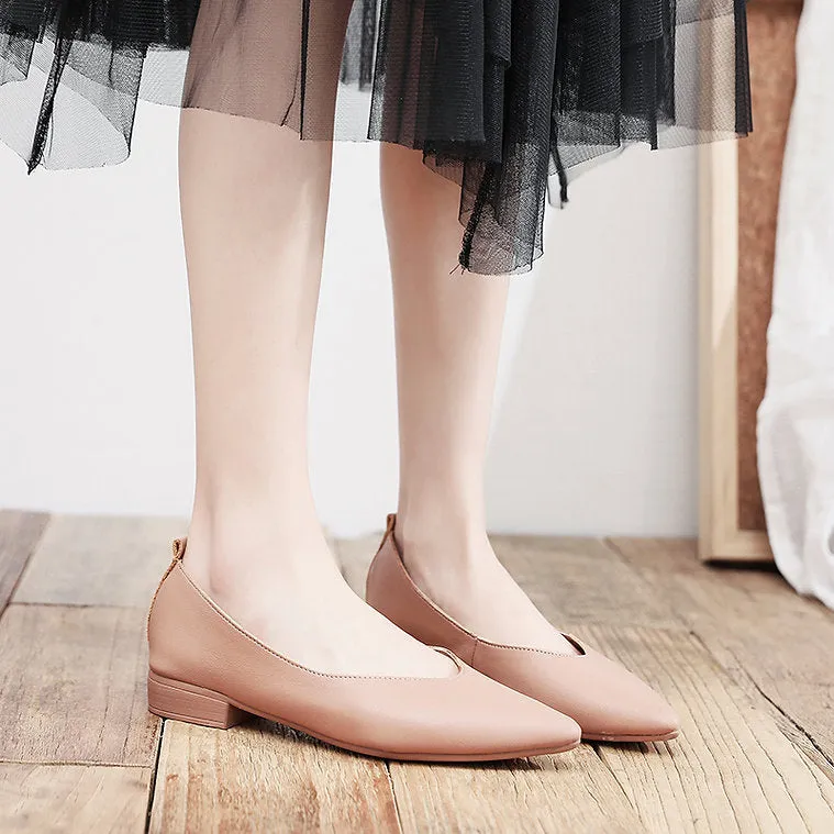 WOMEN POINTED FLAT 4366