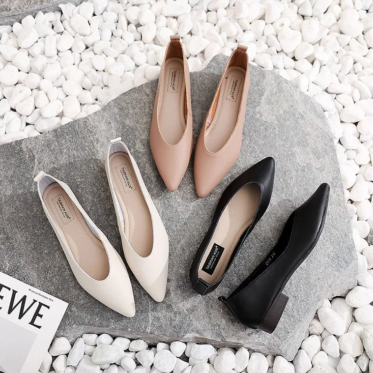 WOMEN POINTED FLAT 4366