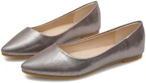 Women's Fashion Pointed Toe Ballets Flat Shoes Casual Simple Slip on Walking Driving Shoes