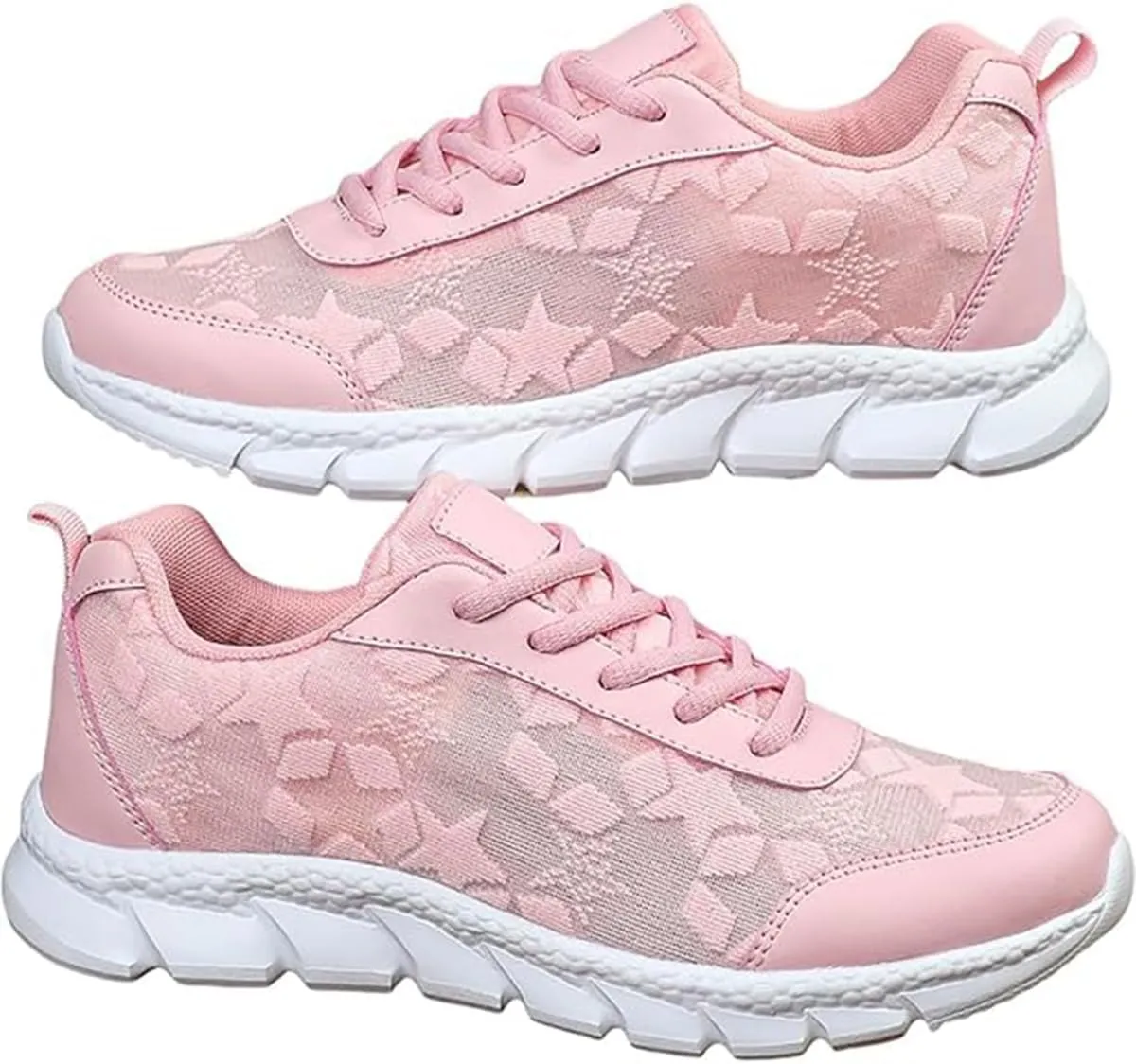 Women's Luxury Orthopedic Sports Shoes, Hollow Breathable mesh Shoes, Lightweight and Comfortable Tennis Running Shoes, Low-top Comfortable Women's Walking Sports Shoes