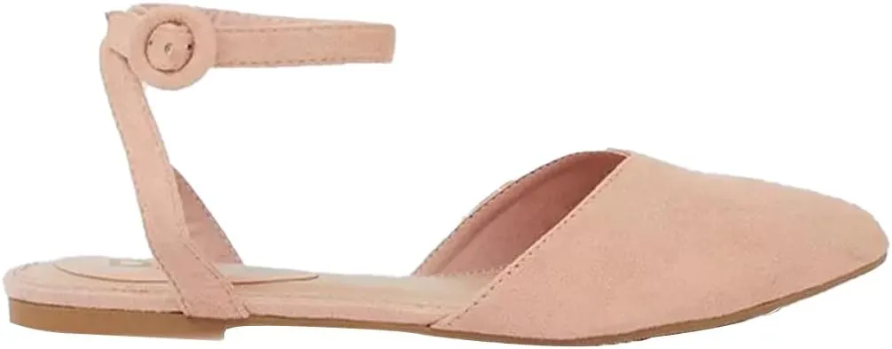 Womens/Ladies Poppy Open Back Ballerina Flats